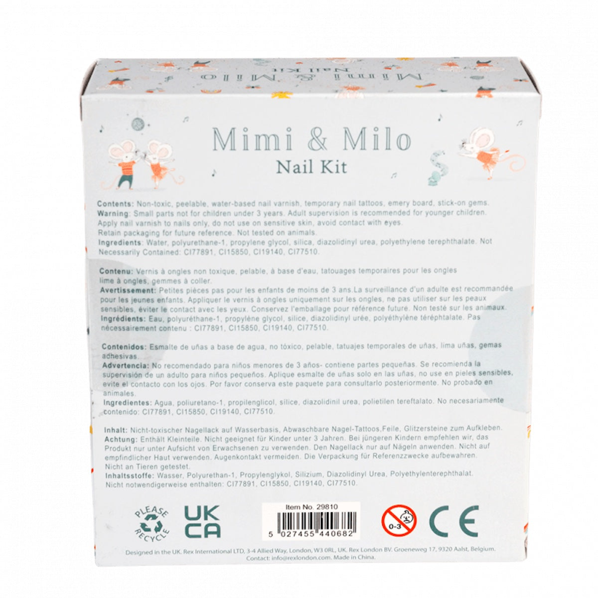 Heliotique Mimi & Milo Children's Nail Kit