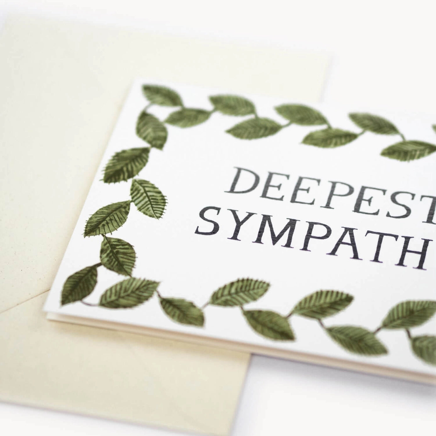Heliotique Deepest Sympathy Foliage Card