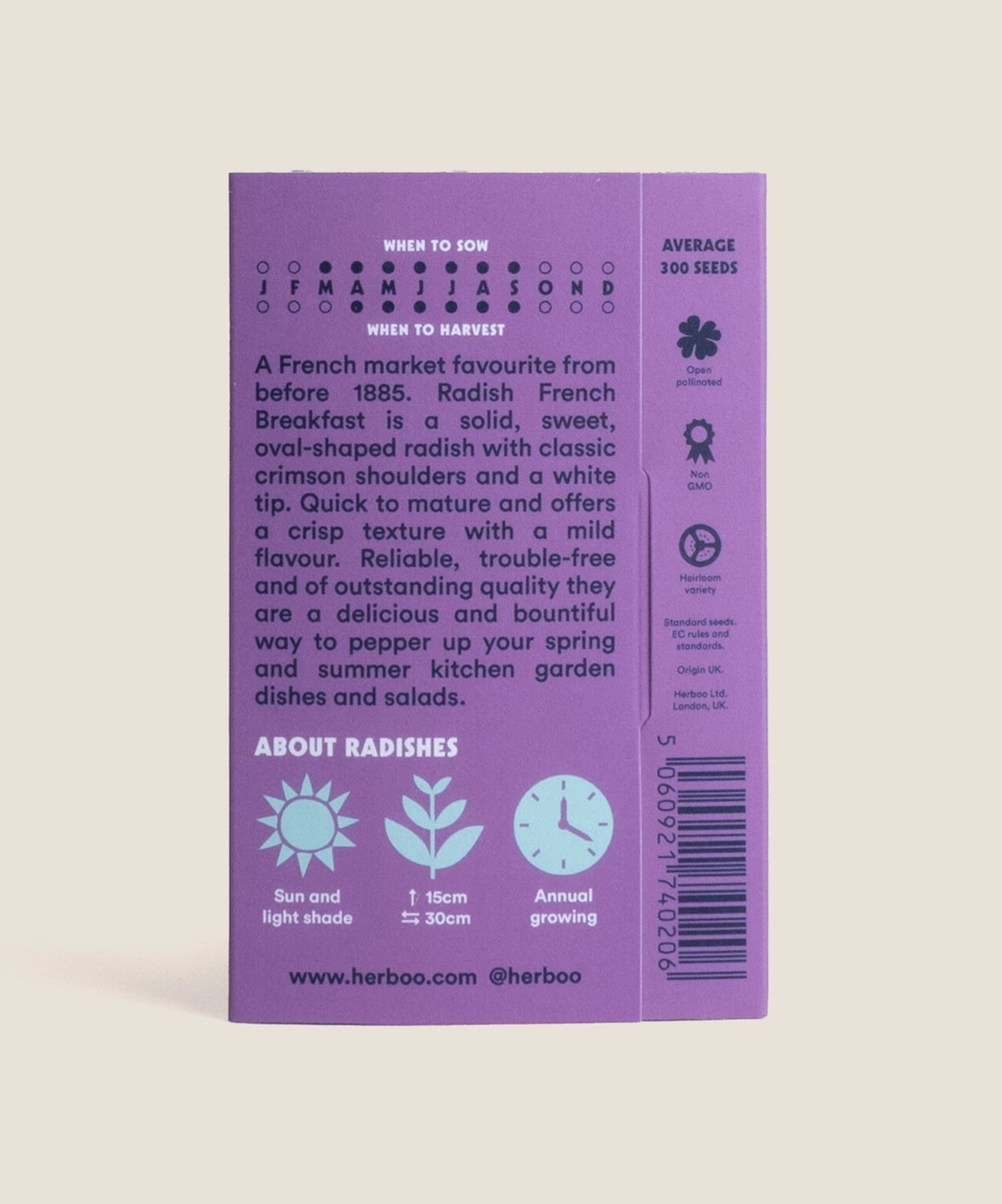 Heliotique Radish 'French Breakfast' Seeds
