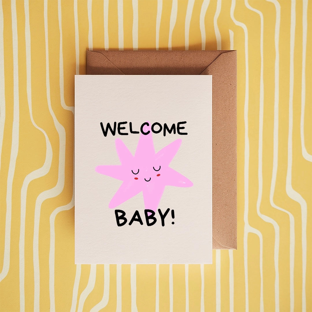 Heliotique Welcome New Baby Card