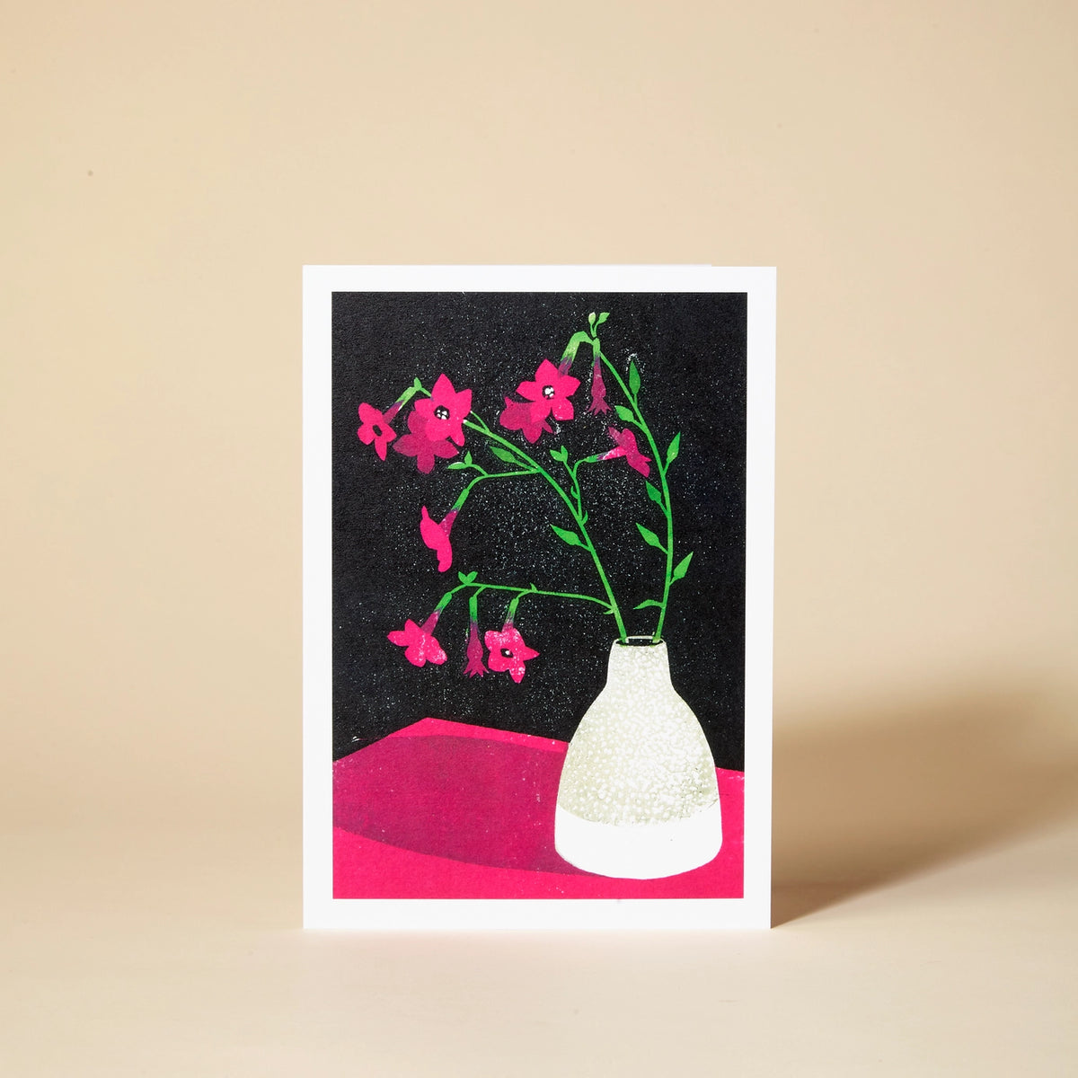 Nicotiana Floral Greeting Card