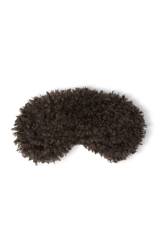 Heliotique | Chalk Curly Fluffy Eye Mask - Cocoa