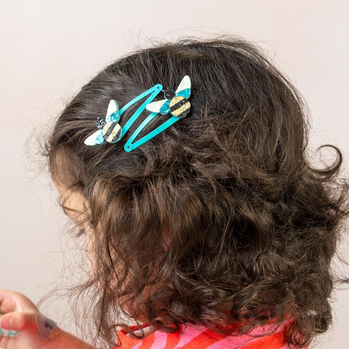 Heliotique Glitter Hair Clips - Bumble Bee