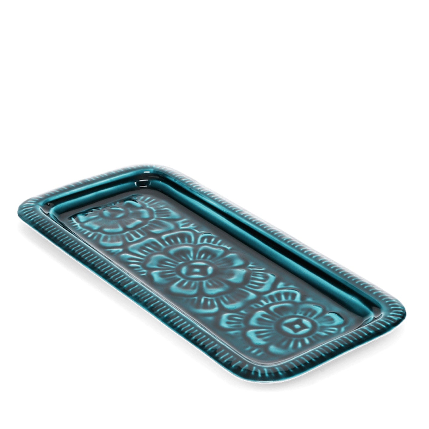 Heliotique | Rex London Enamel Floral Trinket Tray - Blue