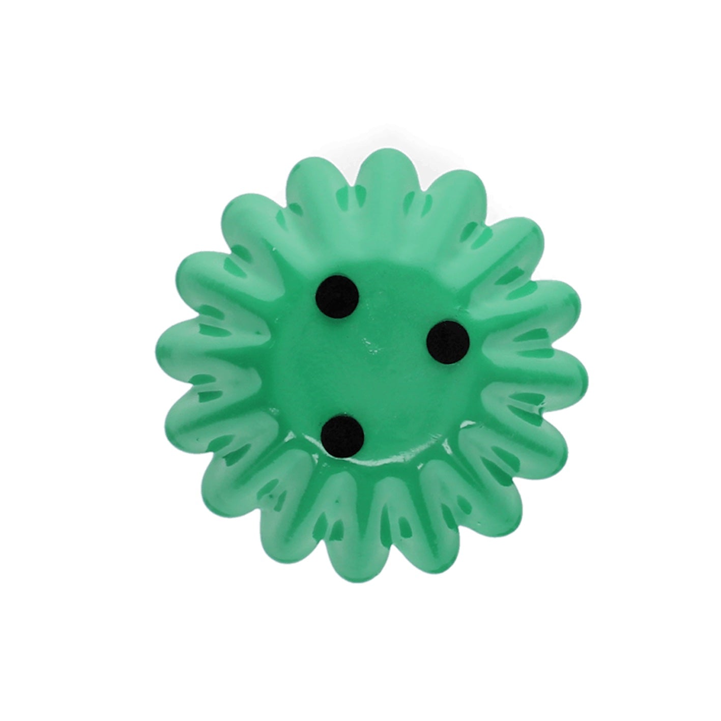 Heliotique | Rex London Enamel cupped flower candle holder - Green