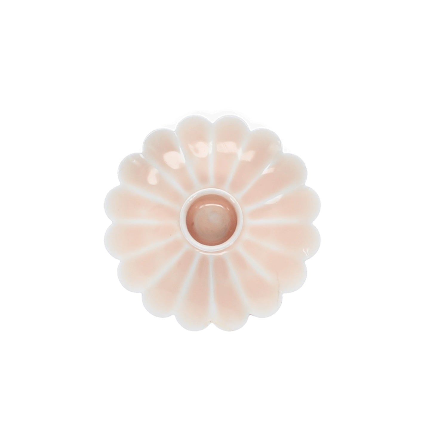 Heliotique | Rex London Enamel Flat Flower Candle Holder - Light Pink