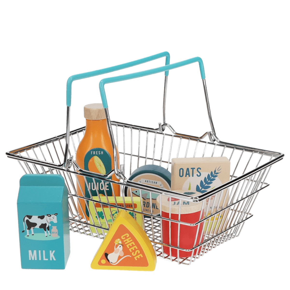 Heliotique | Rex London Wooden Grocery Shopping Basket Play Set