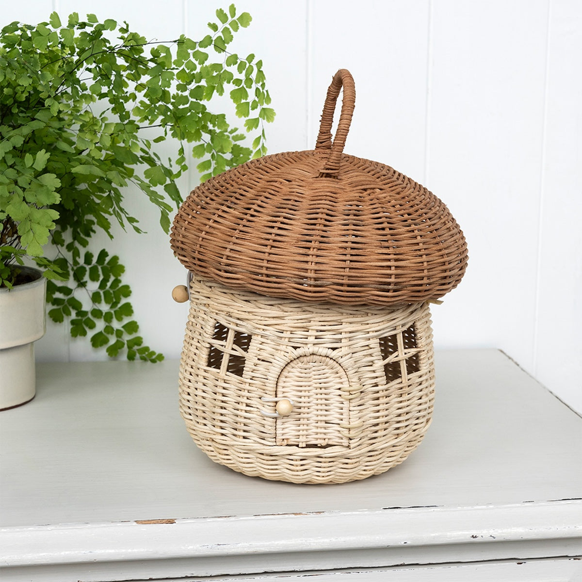 Heliotique | Rex London Rattan Mushroom House