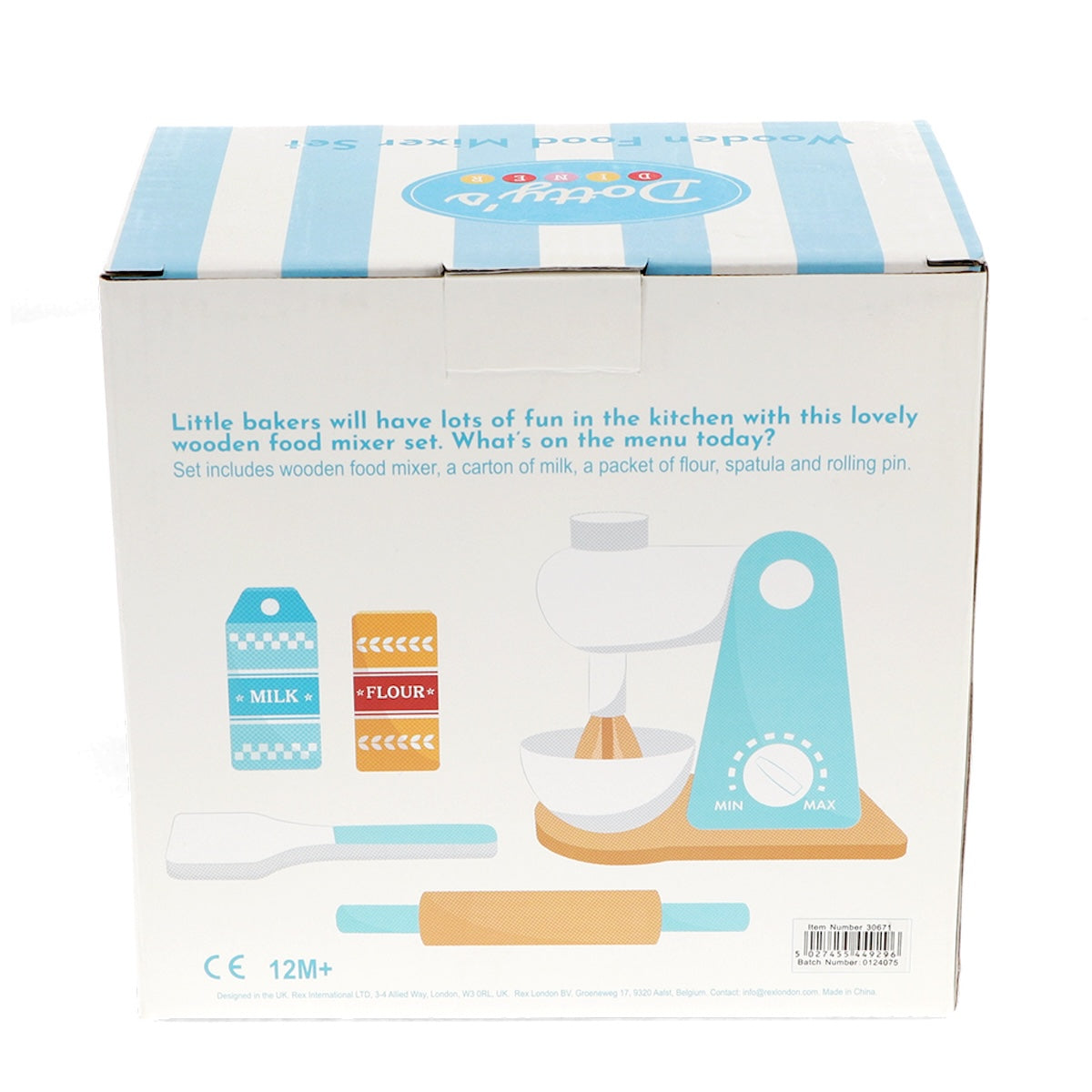 Heliotique | Rex London Wooden Toy Baking Mixer Playset