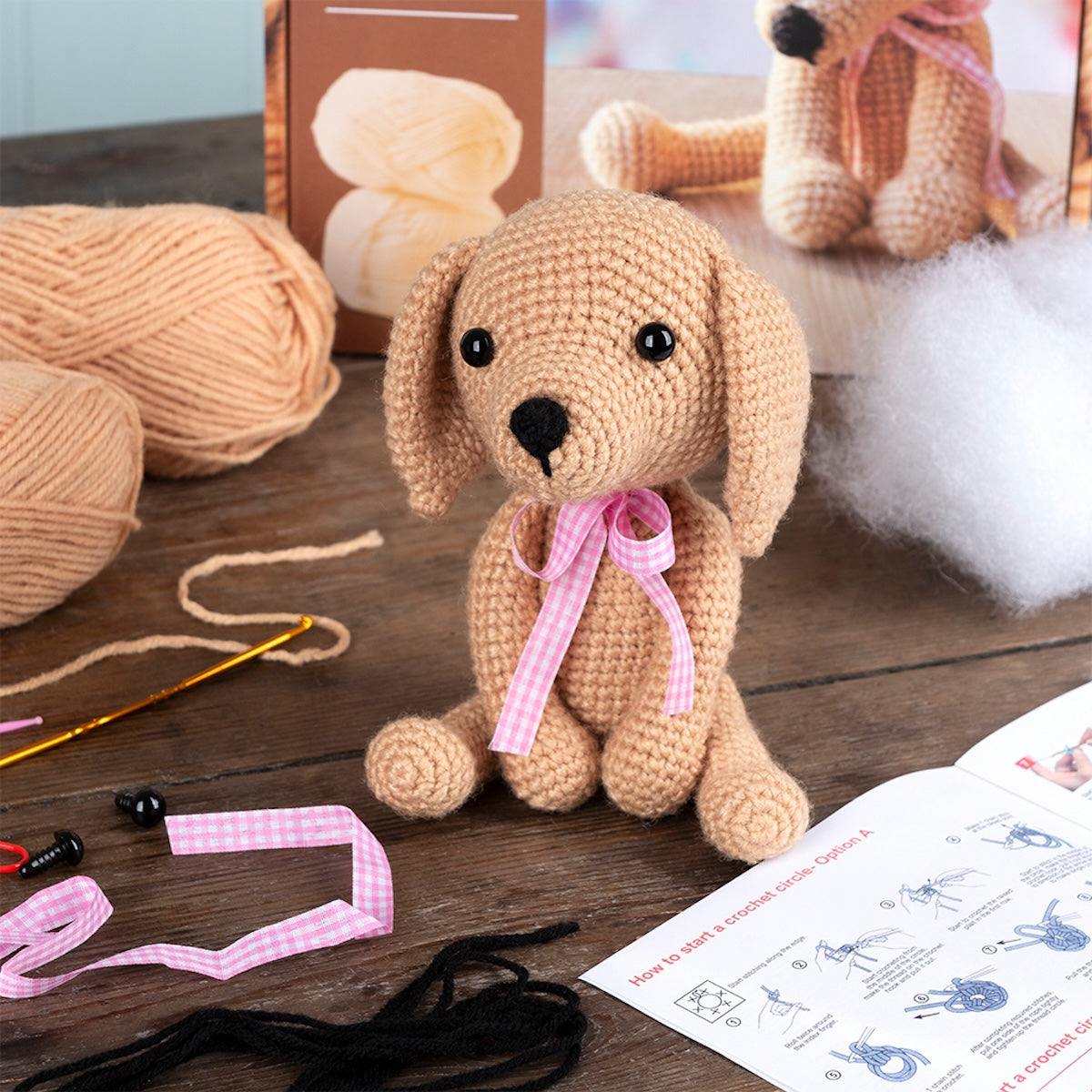 Heliotique | Rex London Make Your Own Crochet Animal Kit - Puppy