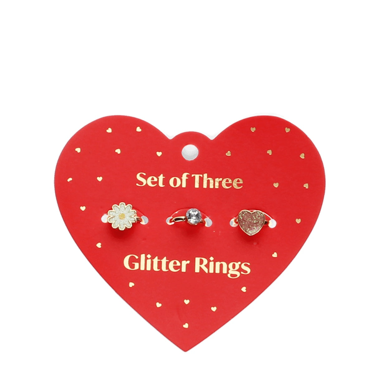 Heliotique | Rex London Glitter Rings - Heart & Flower