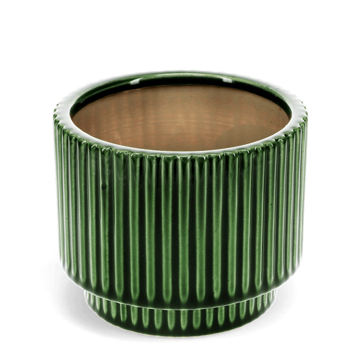 Heliotique | Rex London Ridged Plant Pot - Green