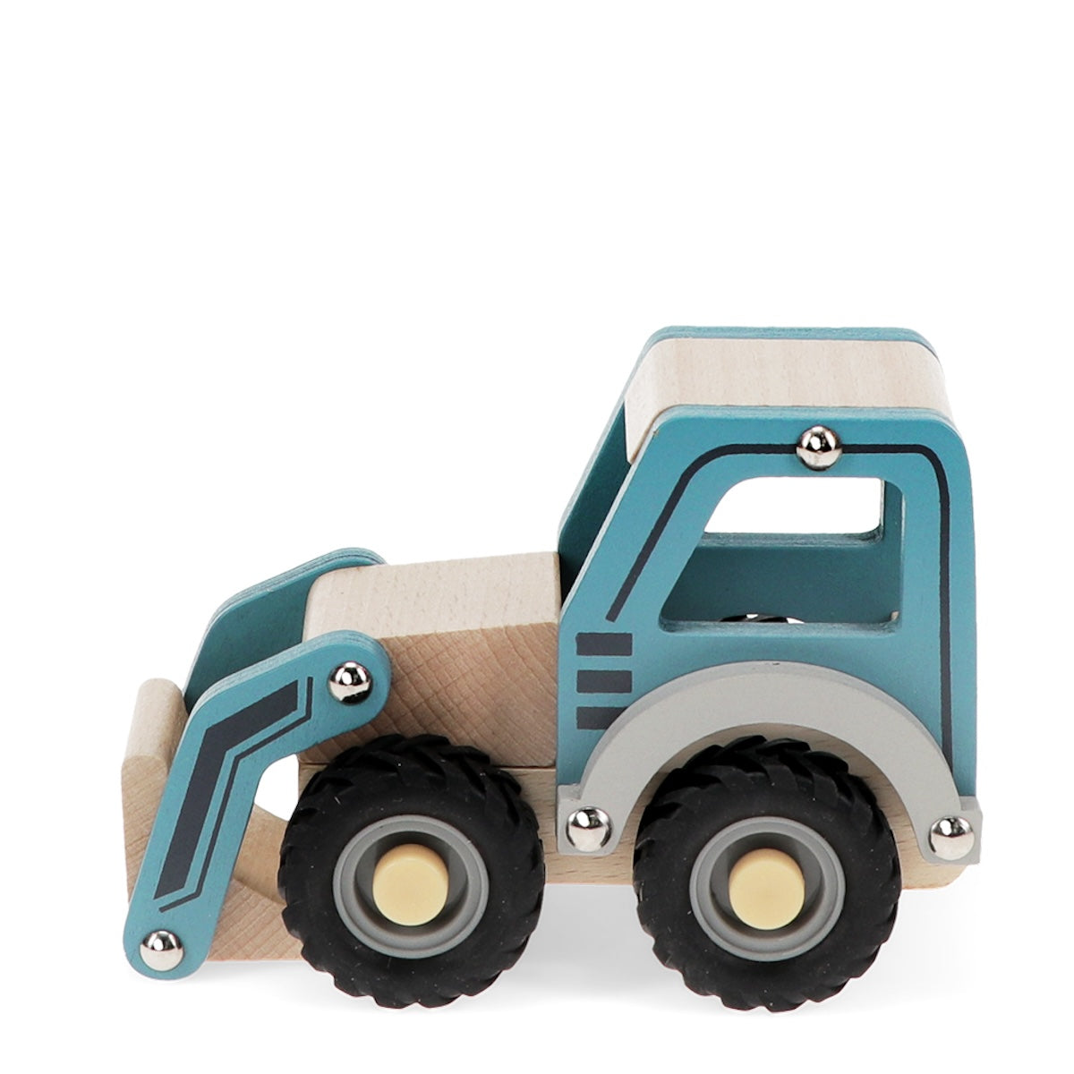 Heliotique | Rex London Wooden Push Along Vehicle Toy - Digger Truck