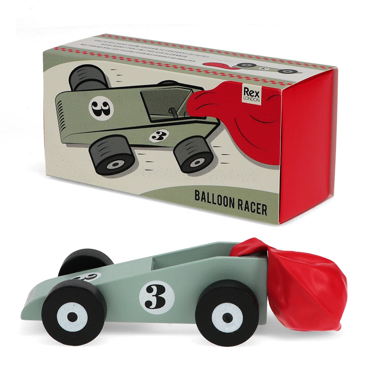 Heliotique Wooden Balloon-Powered Racing Car