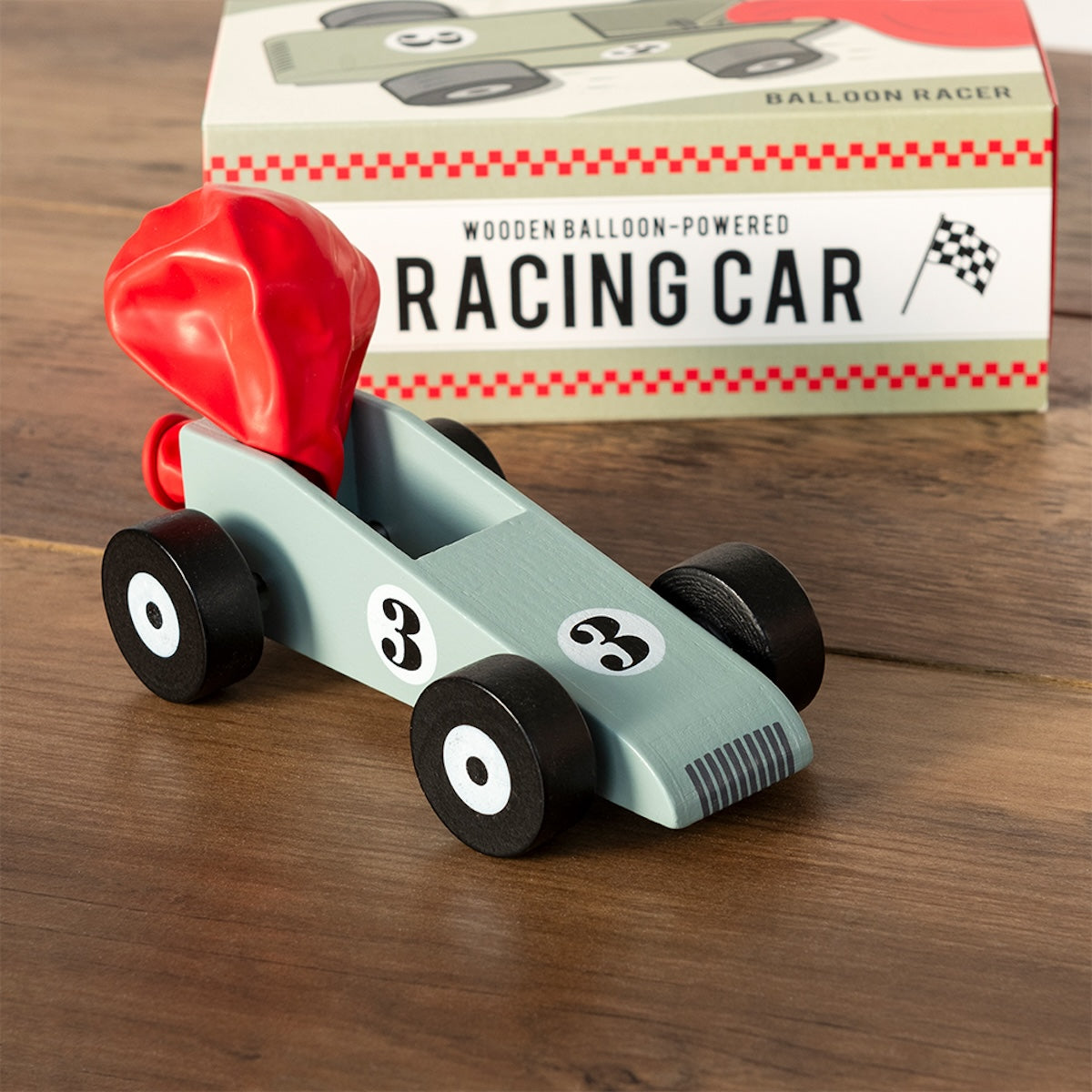 Heliotique Wooden Balloon-Powered Racing Car