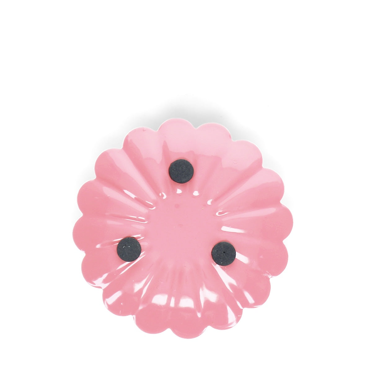 Heliotique Enamel Flat Flower Candle Holder - Light Pink