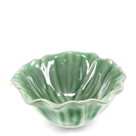 Heliotique | Rex London Ceramic Flower Bowl 13cm - Green