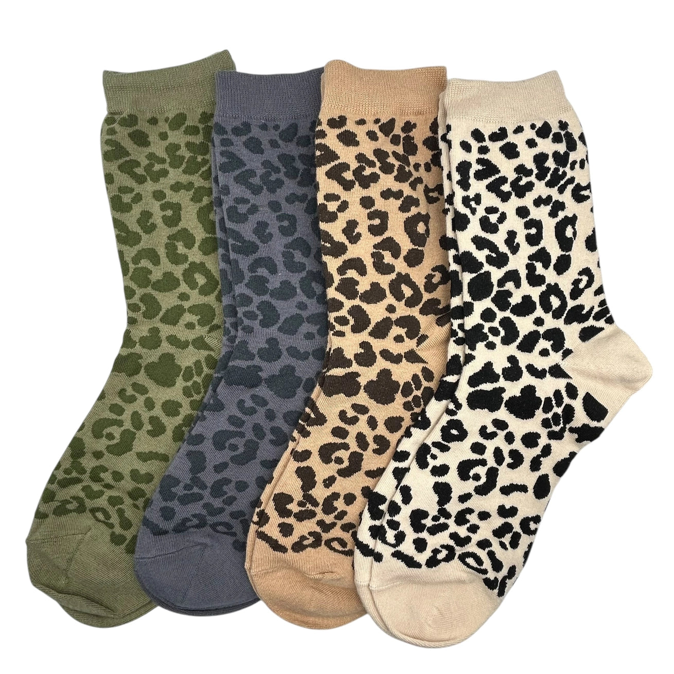 Heliotique | Sixton Leopard Print Socks - Ivy