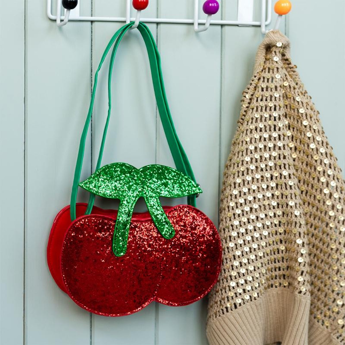 Heliotique Glitter Cherry Handbag