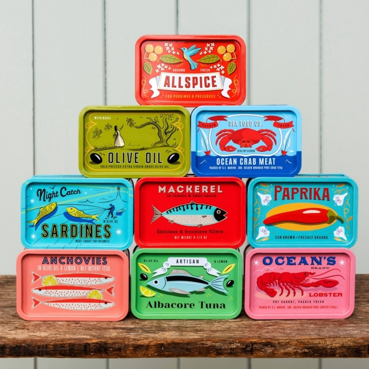 Heliotique | Rex London Mini Storage Tin - Anchovies