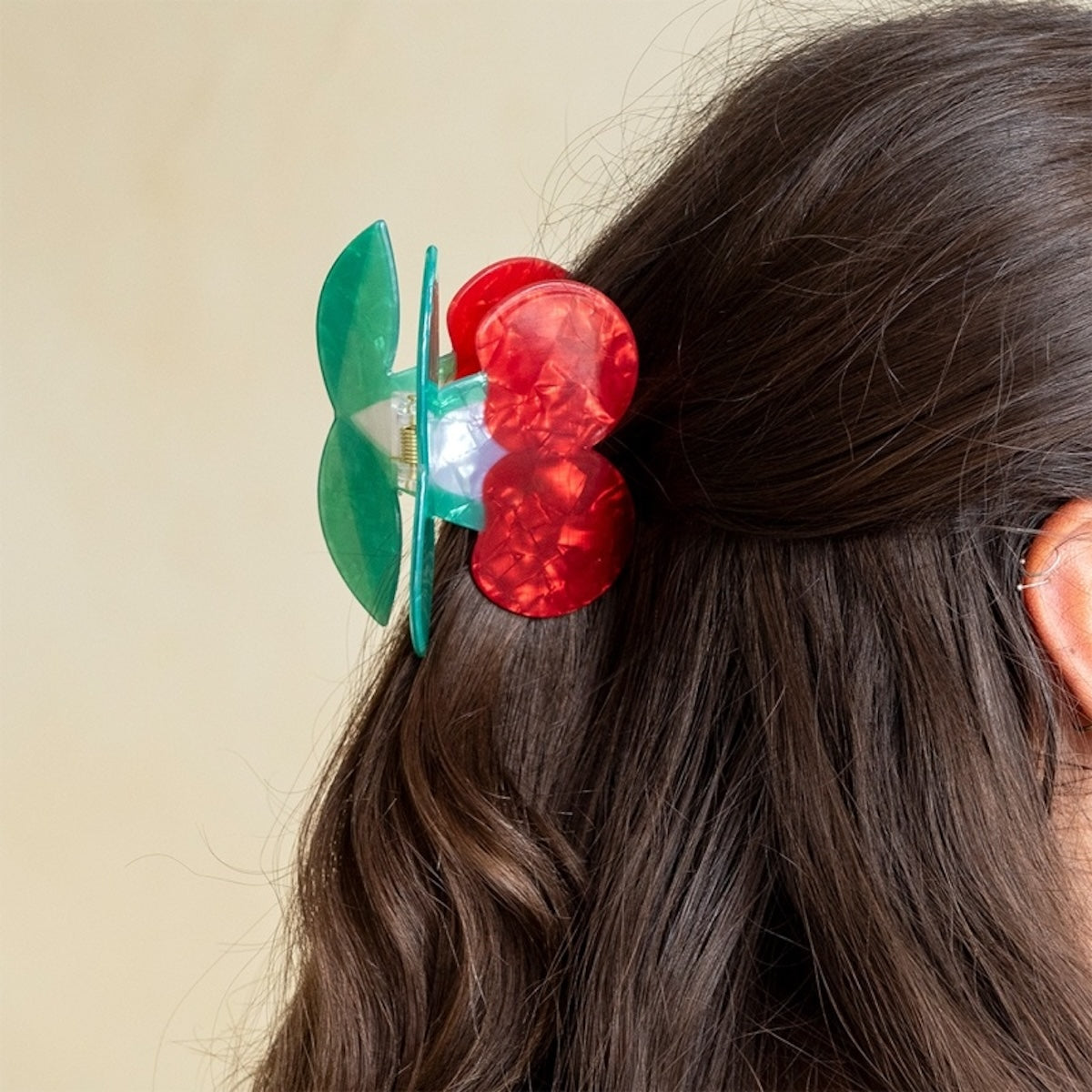 Hair Claw Clip - Cherry