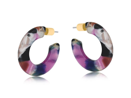 Heliotique | Big Metal London Camille Flat Oval Hoops