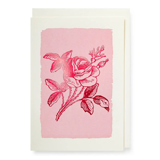 Pink Rose Small Card