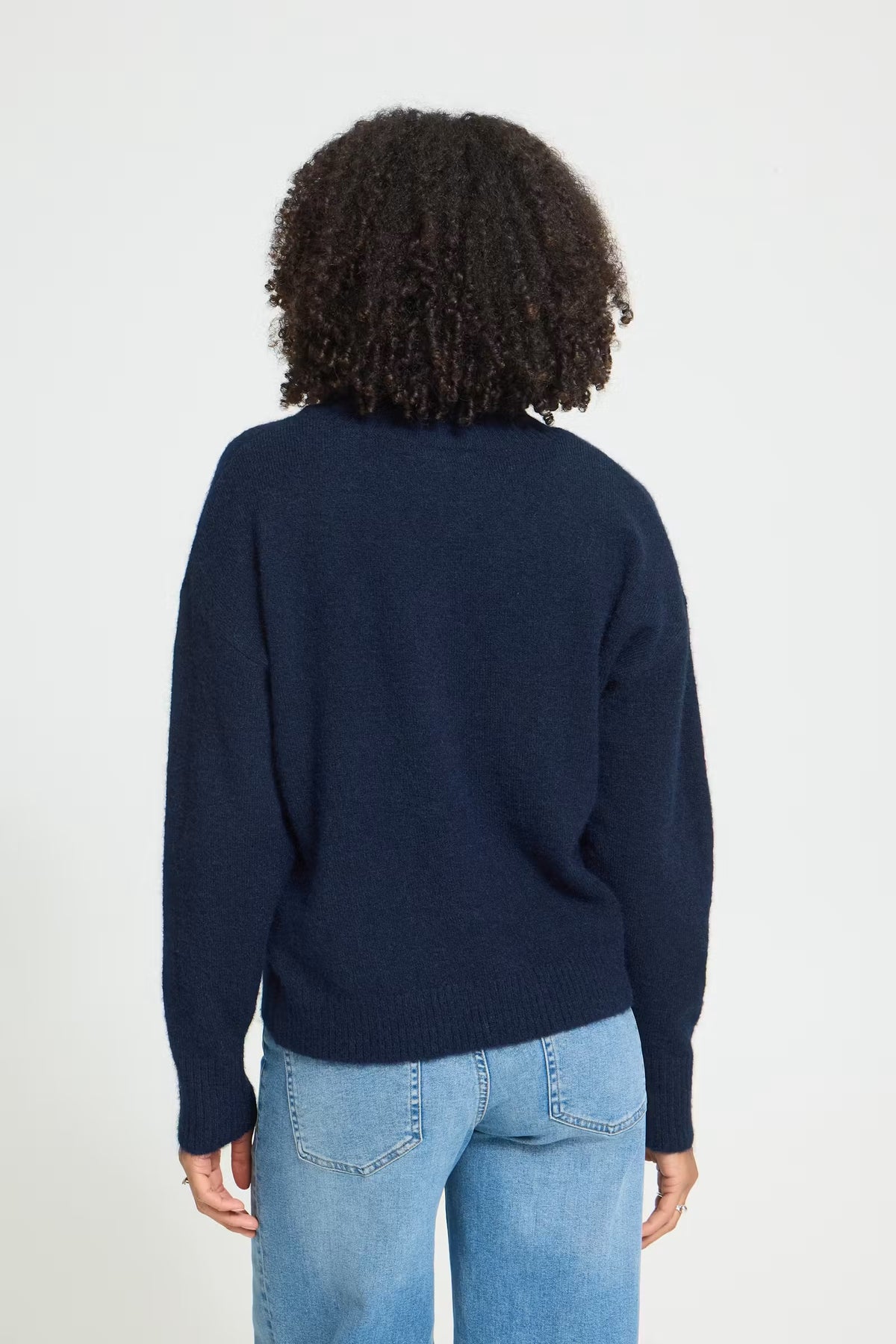 Sage Crew Neck Jumper - Maritime Blue