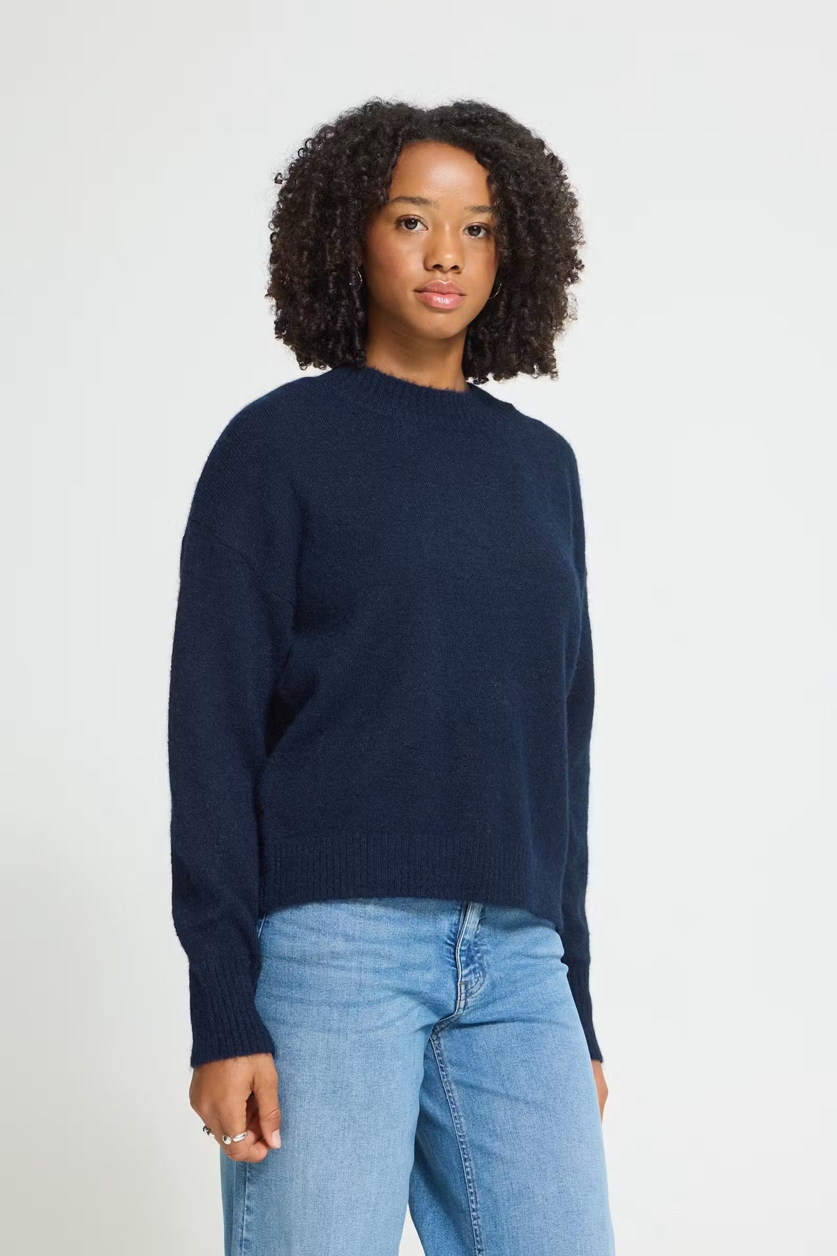 Sage Crew Neck Jumper - Maritime Blue