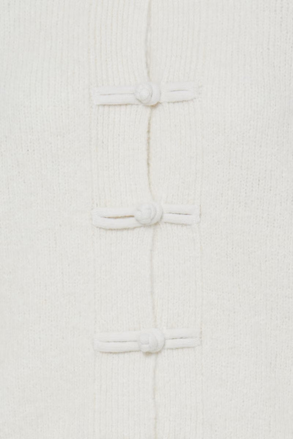 Andora Button Cardigan - Birch White