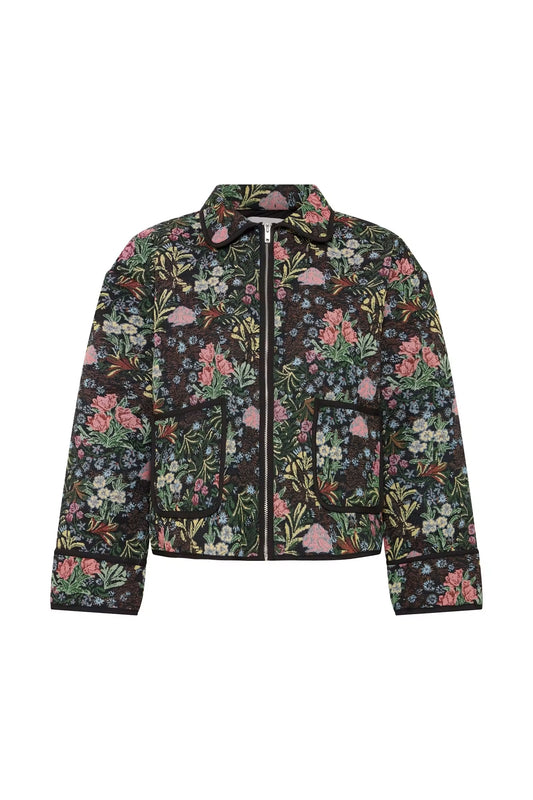 Hulina Floral Jacquard Jacket