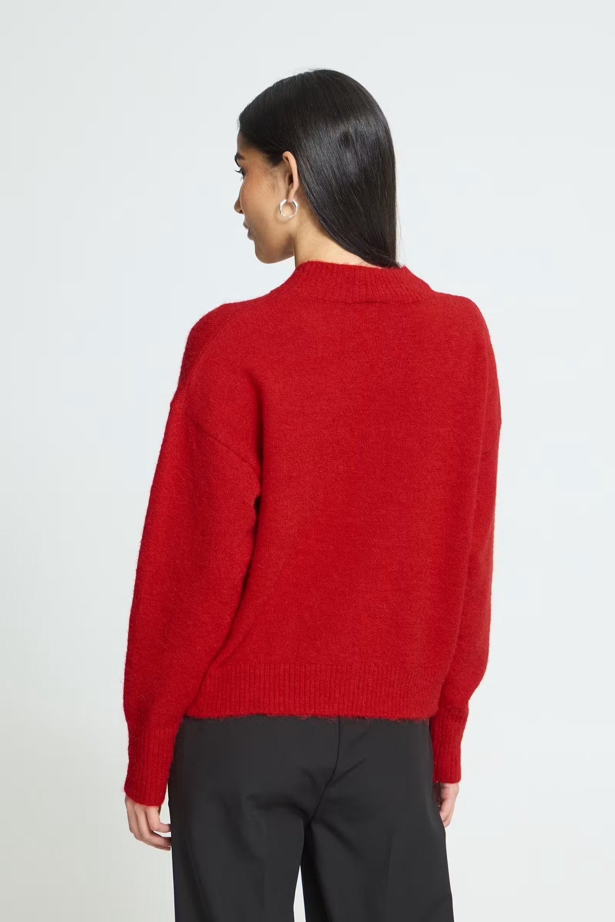 Sage Crew Neck Jumper - Salsa Red