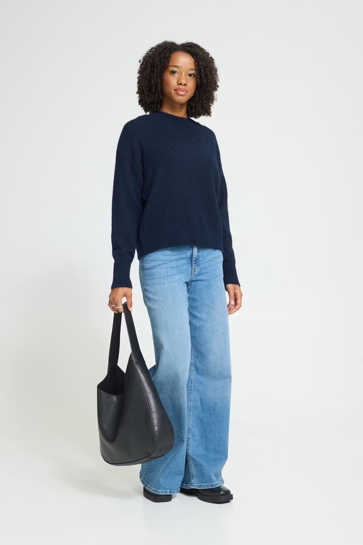 Sage Crew Neck Jumper - Maritime Blue
