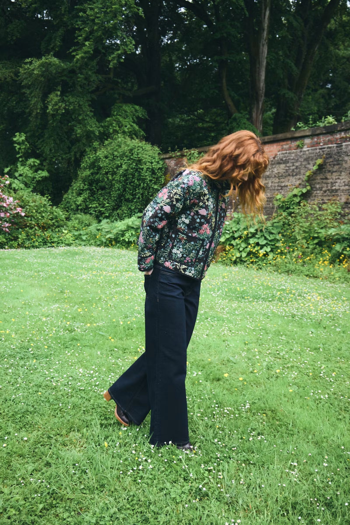 Hulina Floral Jacquard Jacket