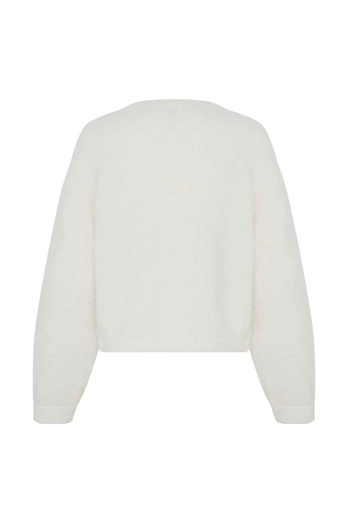 Andora Button Cardigan - Birch White