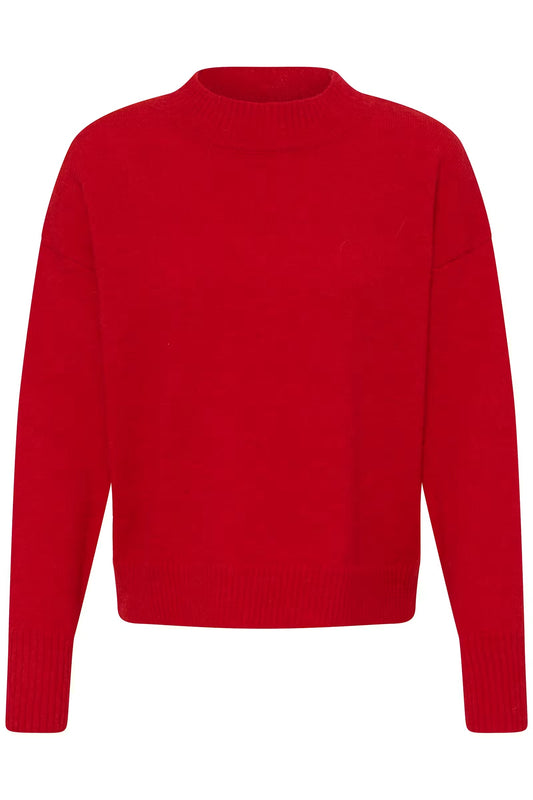 Sage Crew Neck Jumper - Salsa Red