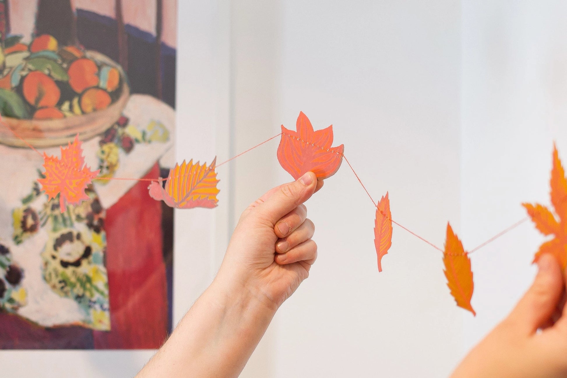 Heliotique | East End Press Screen Printed Garland - Autumn Leaves