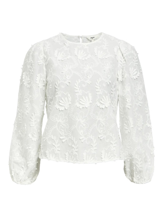 Heliotique Broderie Anglaise Blouse - White