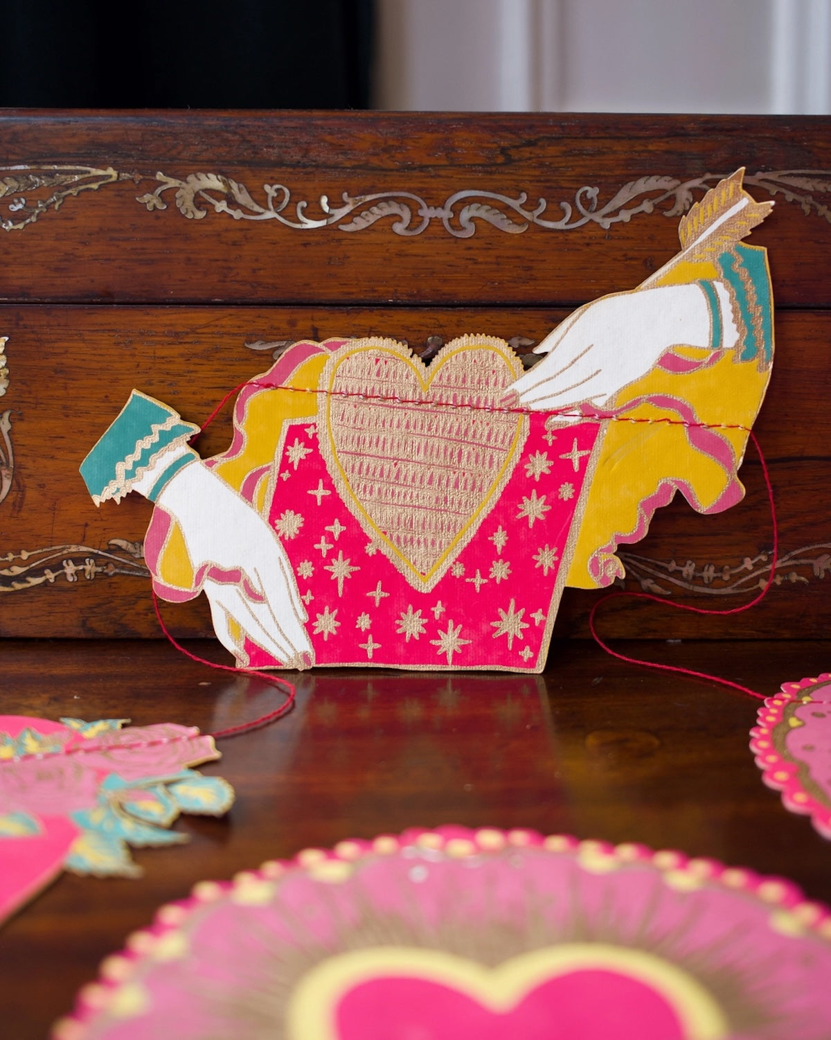 Heliotique Screen Printed Garland - Hearts