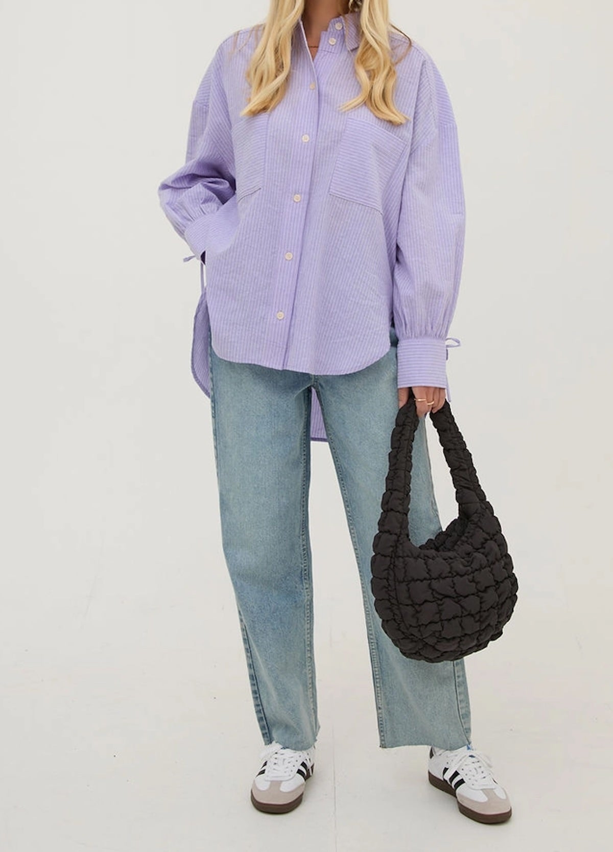 Heliotique | Fika Sienna Lilac & White Shirt