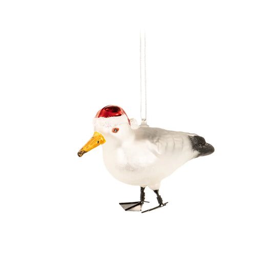 Heliotique | Sass & Belle Glass Santa Seagull Tree Decoration
