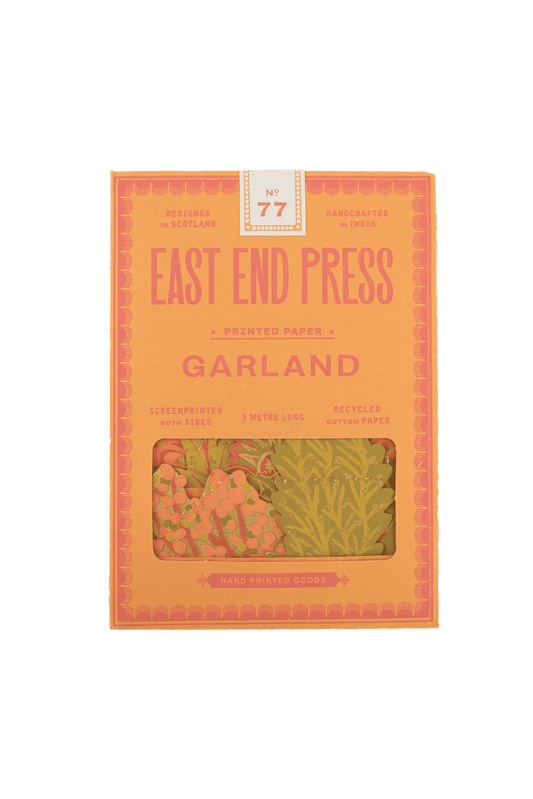 Heliotique | East End Press Screen Printed Garland - Autumn Blooms