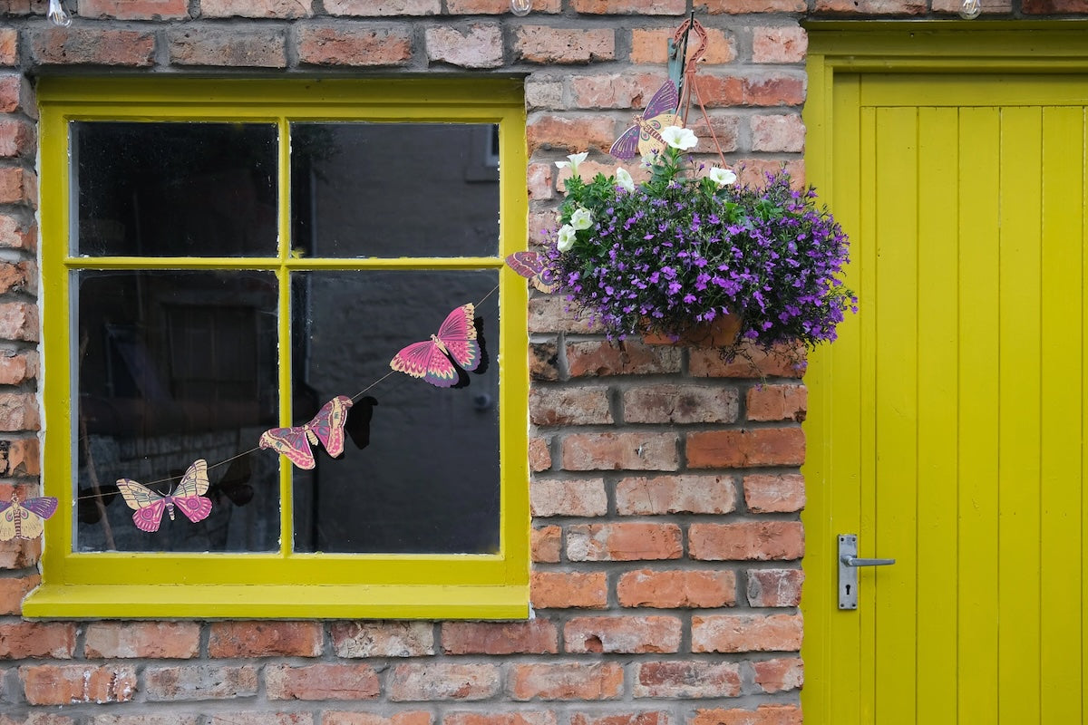 Heliotique Screen Printed Garland - Butterflies