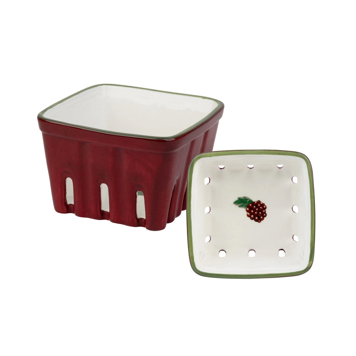 Small Ceramic Fruit Punnet - Blackberry