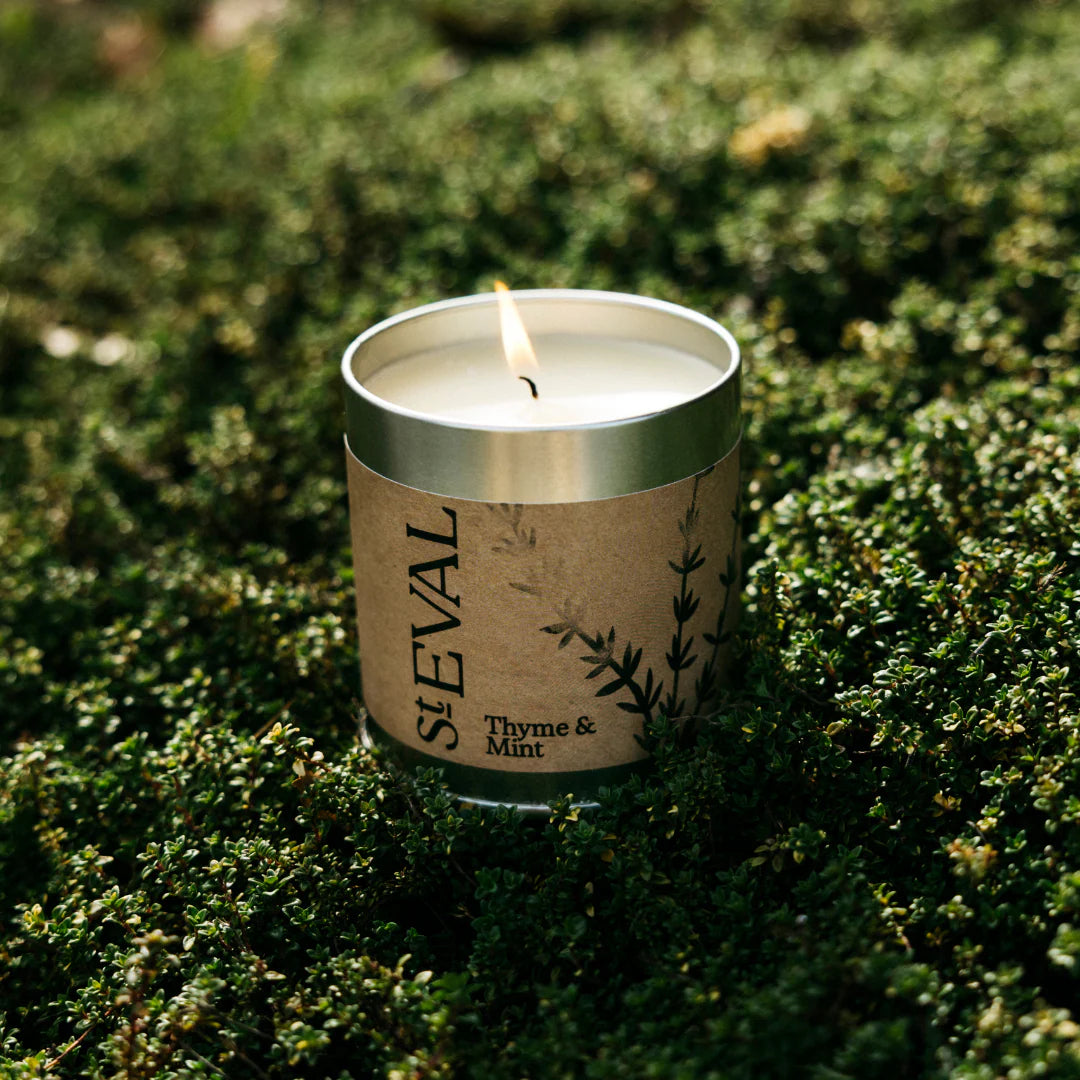 Heliotique | St Eval Thyme & Mint Scented Tin Candle
