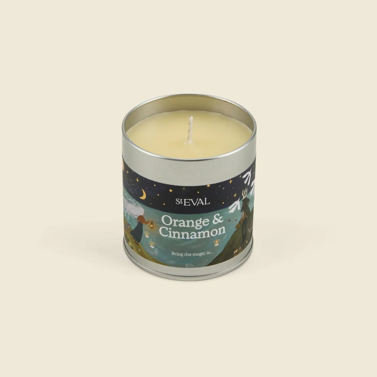 Orange & Cinnamon Christmas Scented Tin Candle