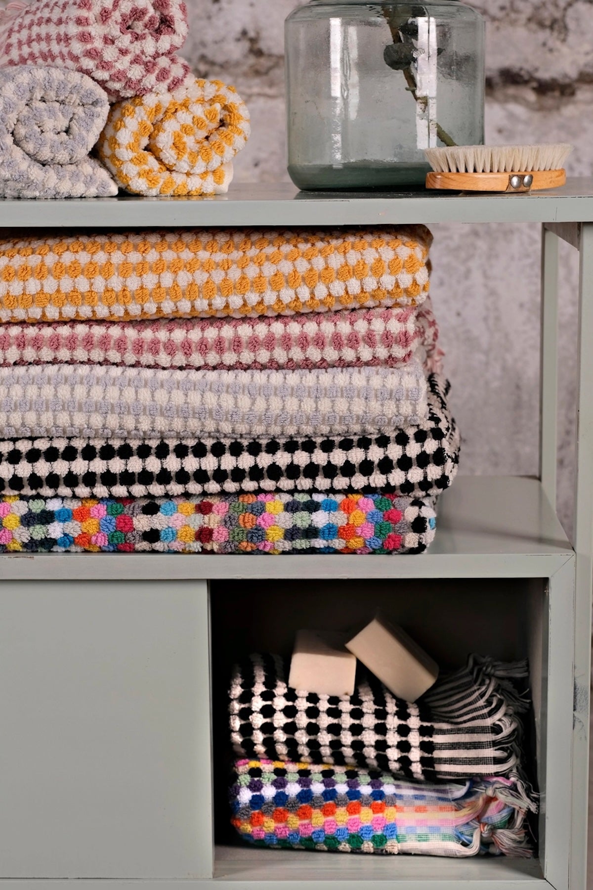 Heliotique Dotted Ultra Absorbent Cotton Towel - Yellow