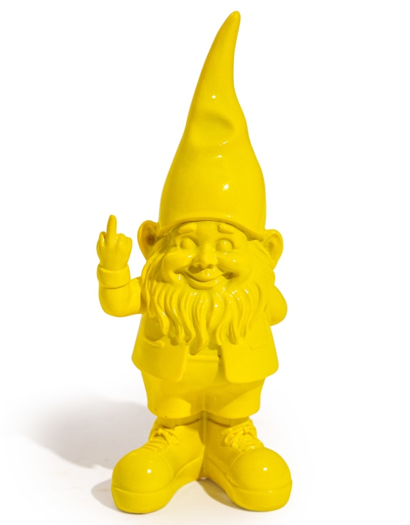 Heliotique Bright Yellow Naughty Gnome