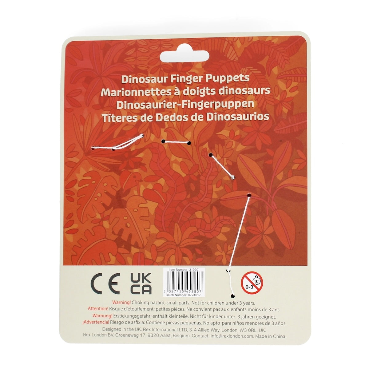 Heliotique | Rex London Dinosaur Finger Puppet Set