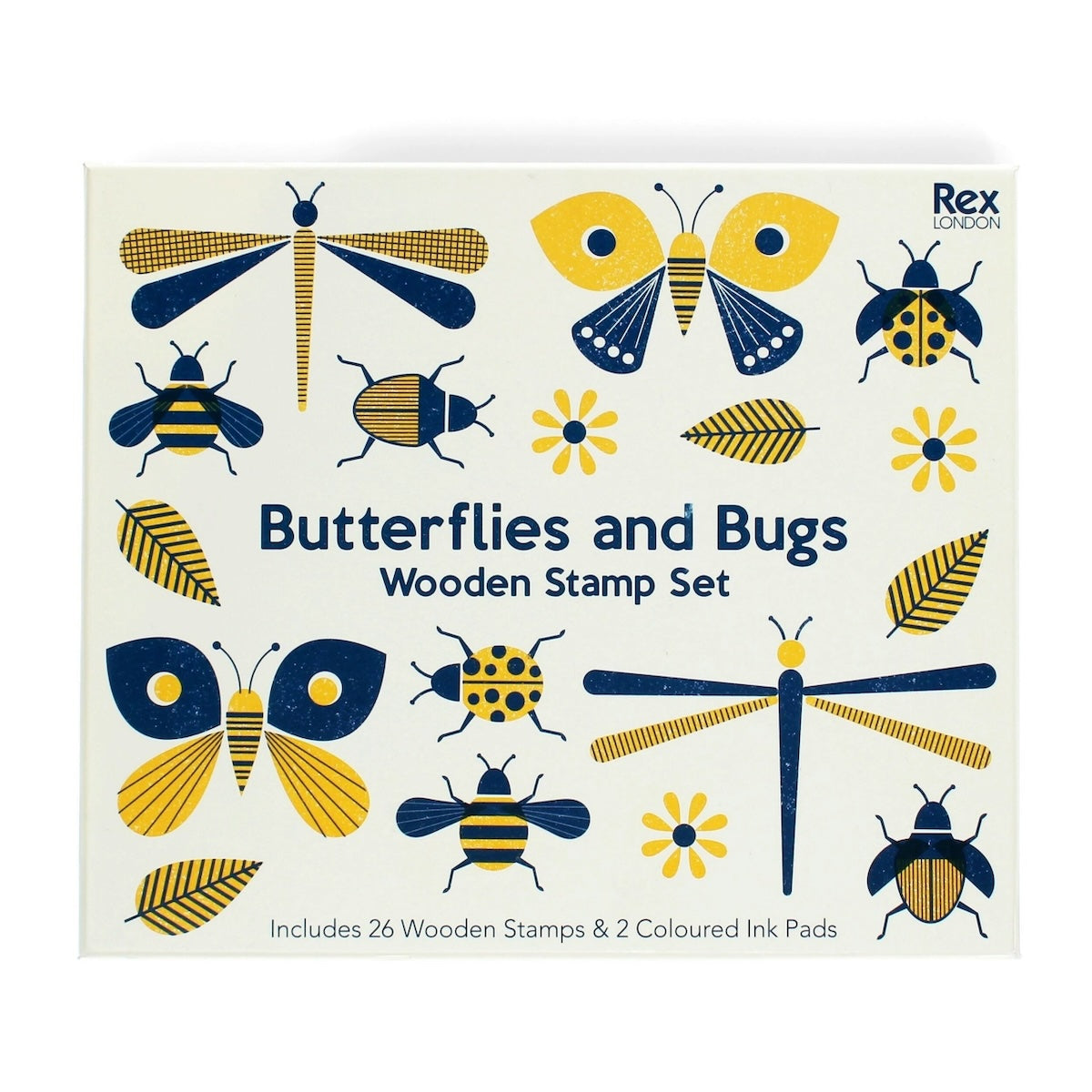 Wooden Butterflies & Bugs Stamp Set